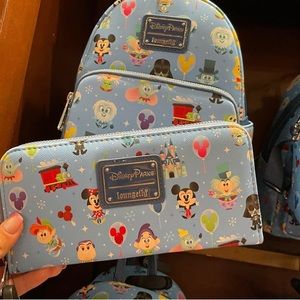 NWT LOUNGEFLY DISNEY PARKS Magic Kingdom Wallet